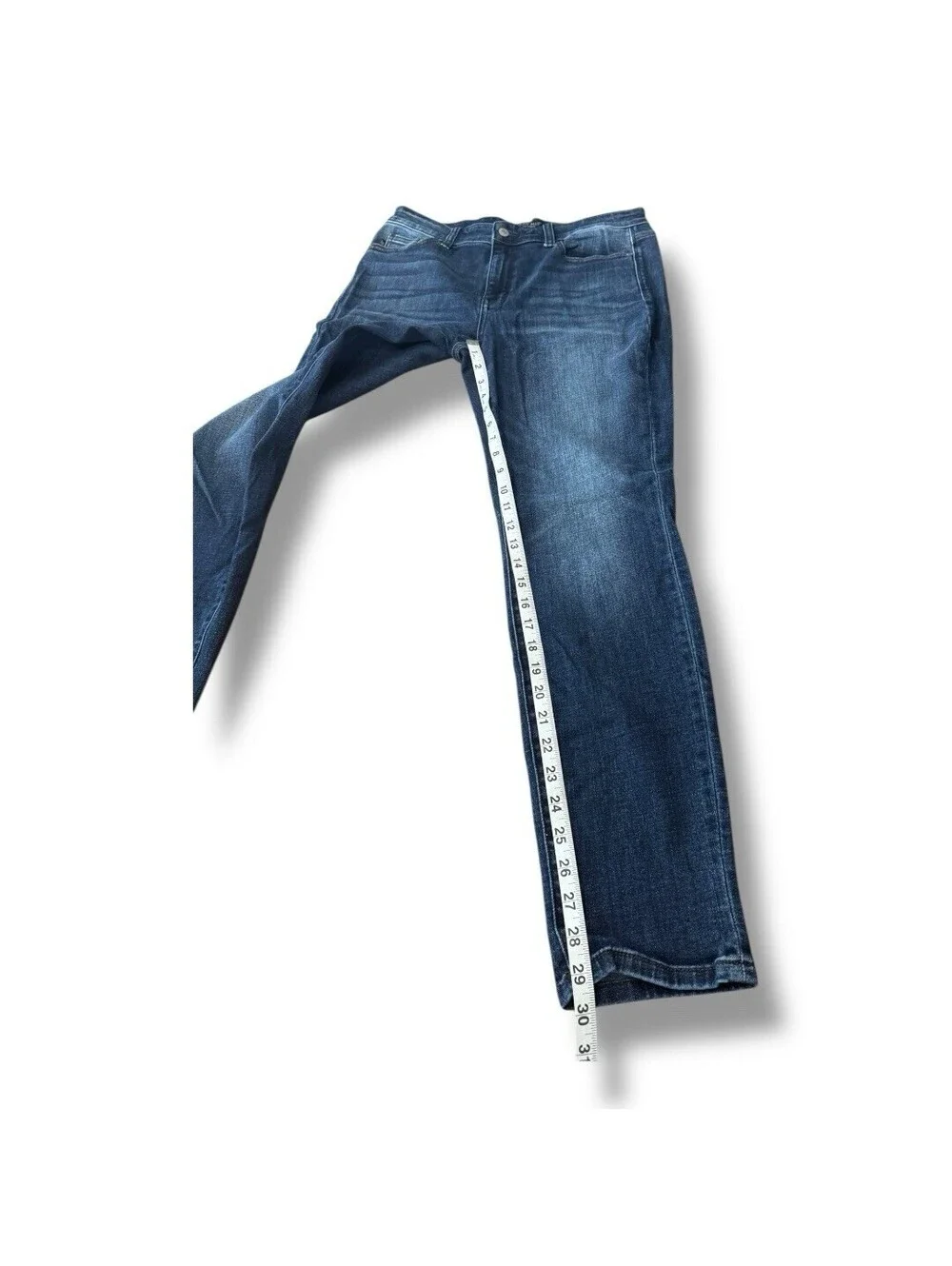 Judy Blue Annie Classic Cuffed Slim Fit Blue Denim Jeans Stretch Women’s Size 31